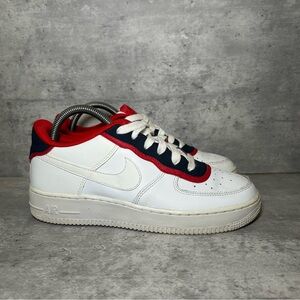 Nike Air Force 1 Sneakers BV1084-101 Womens sz 7.5 - white/blue/red